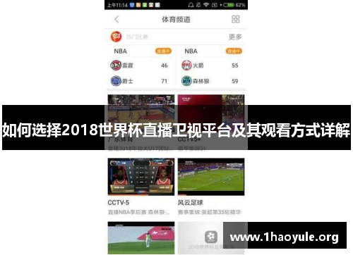如何选择2018世界杯直播卫视平台及其观看方式详解 如何选择2018世界杯直播卫视平台及其观看方式详解
